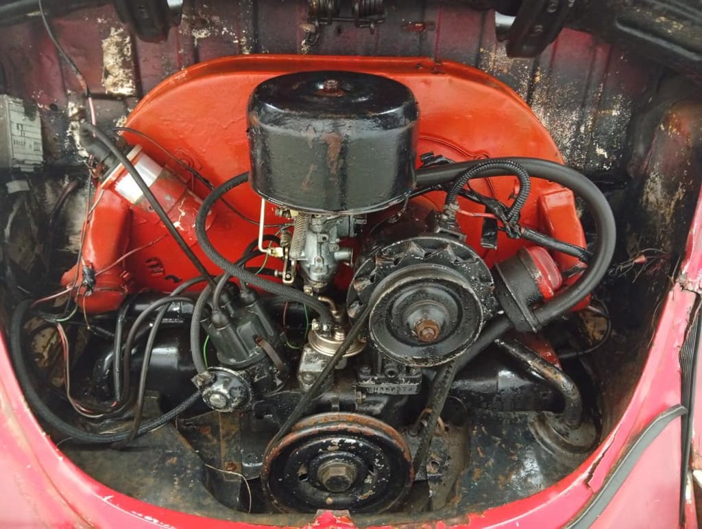 Volkswagen Fusca 1300 1973, vermelha
