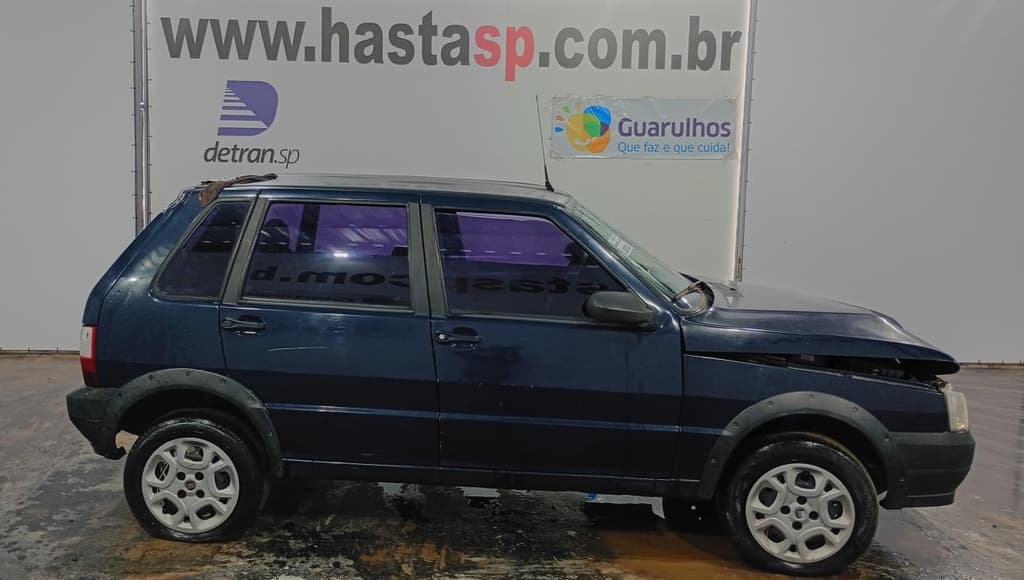 Fiat UNO Mille Fire Flex 2008, azul