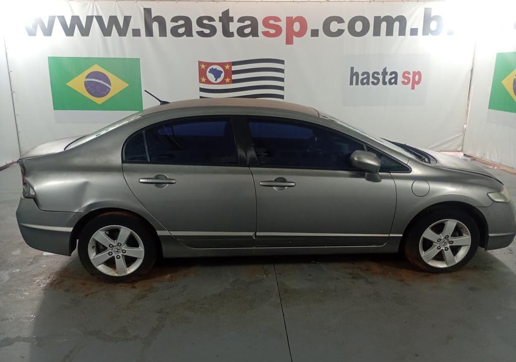 Honda Civic LXS Flex 2008, cinza