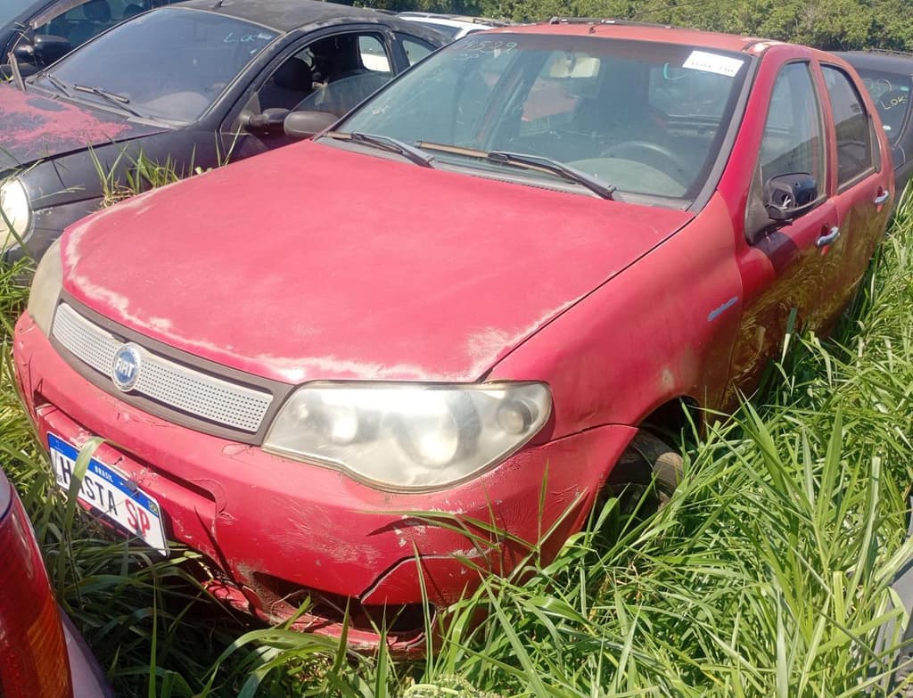 Fiat Palio Fire Flex 2008, vermelha