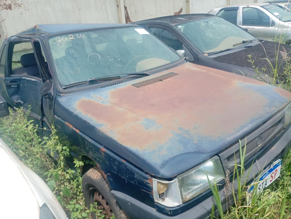 Fiat Uno Mille Smart EX SX 2001, azul
