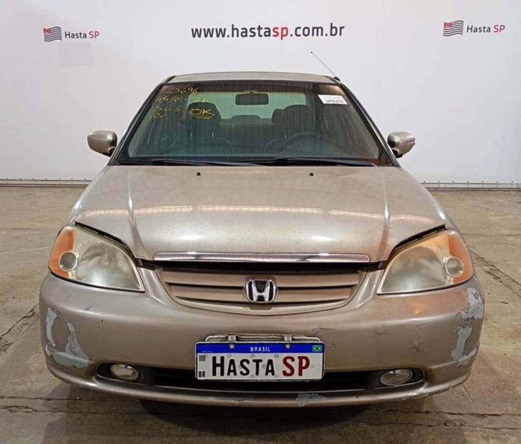 Honda Civic LX 2002, dourada