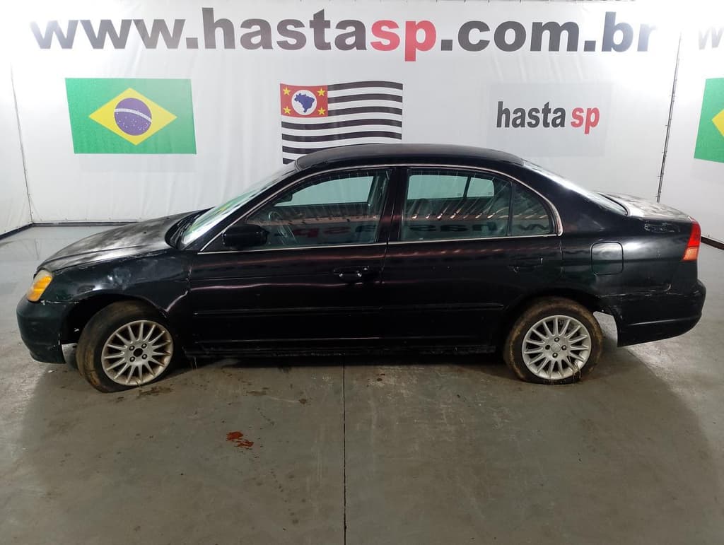 Honda Civic EXS Flex 2002, preta