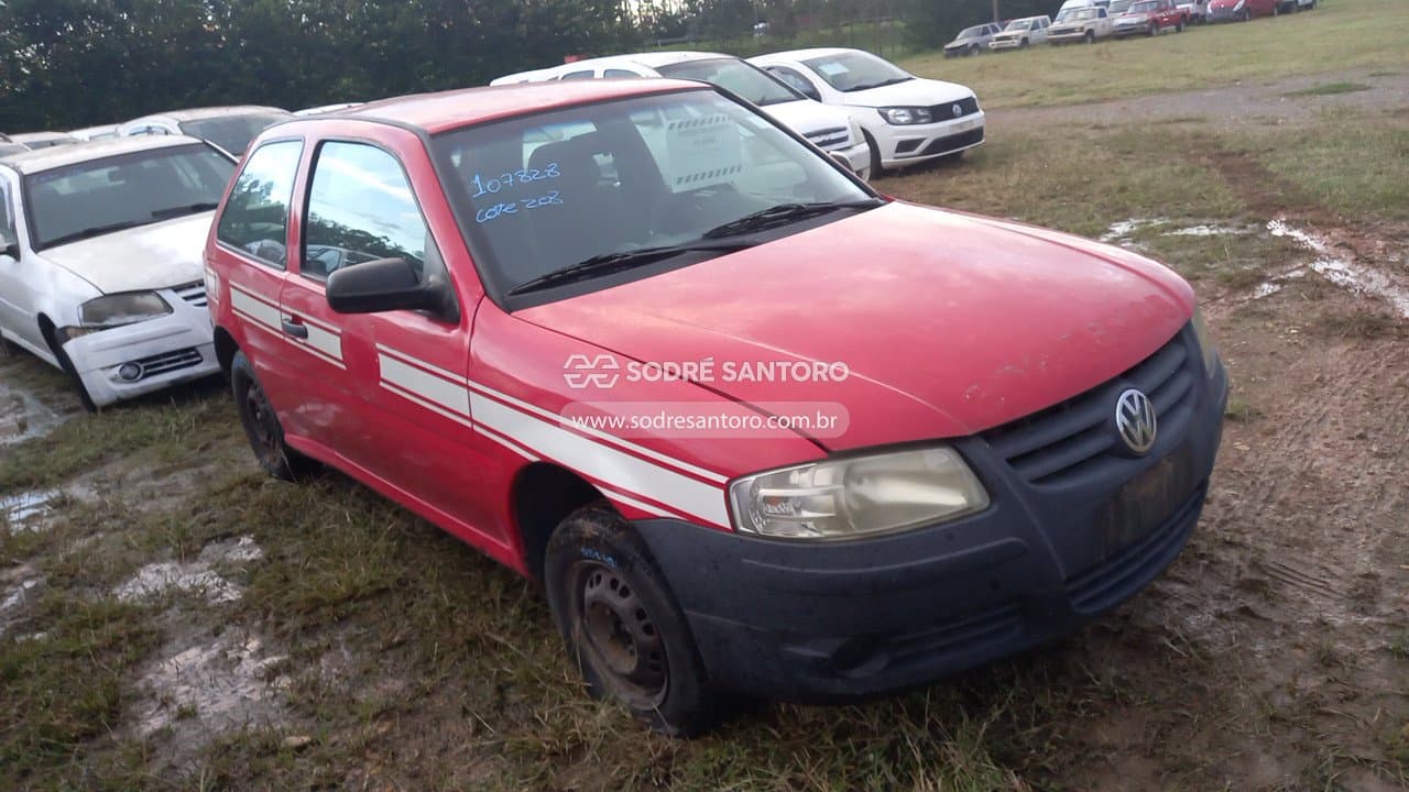 Volkswagen Gol 1.0 Giv 2011, vermelha