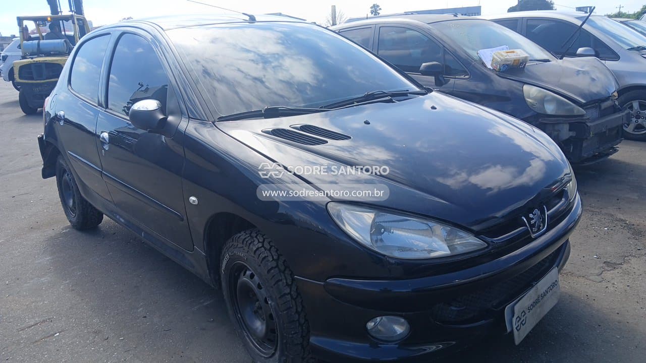Peugeot 206 14 Presen Fx 2008, preta