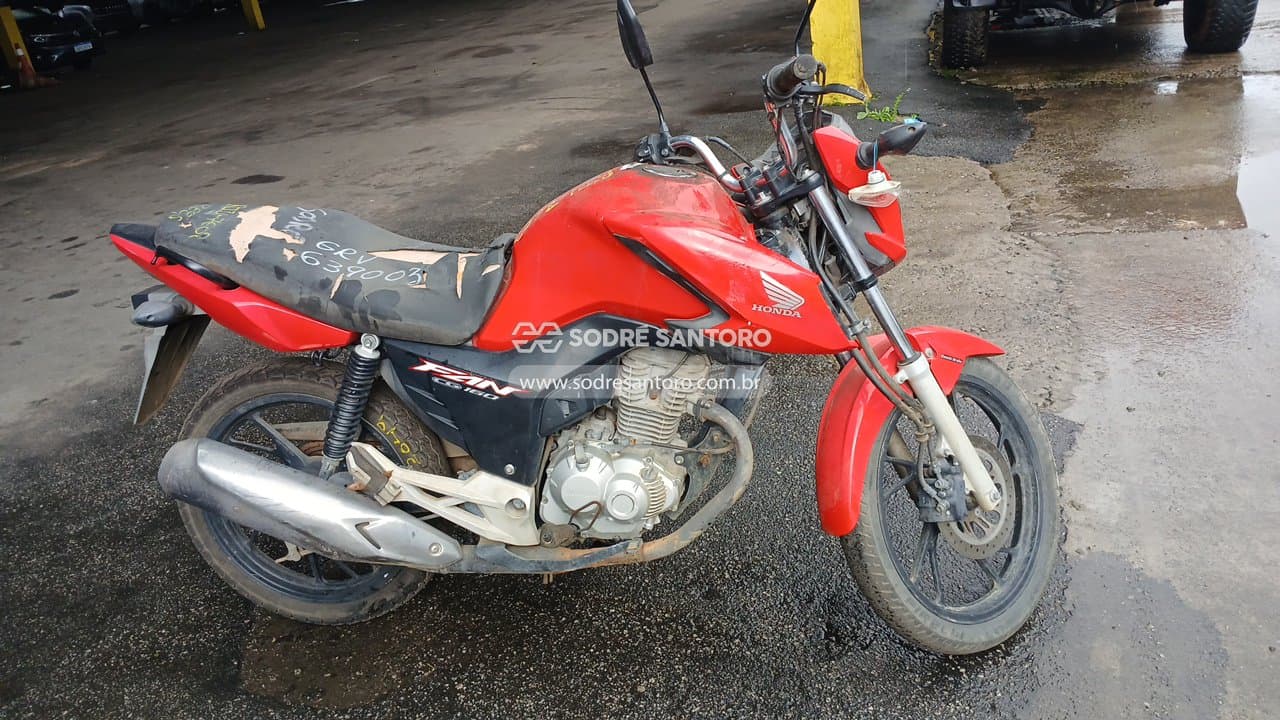Honda Cg 160 Fan 2022, vermelha