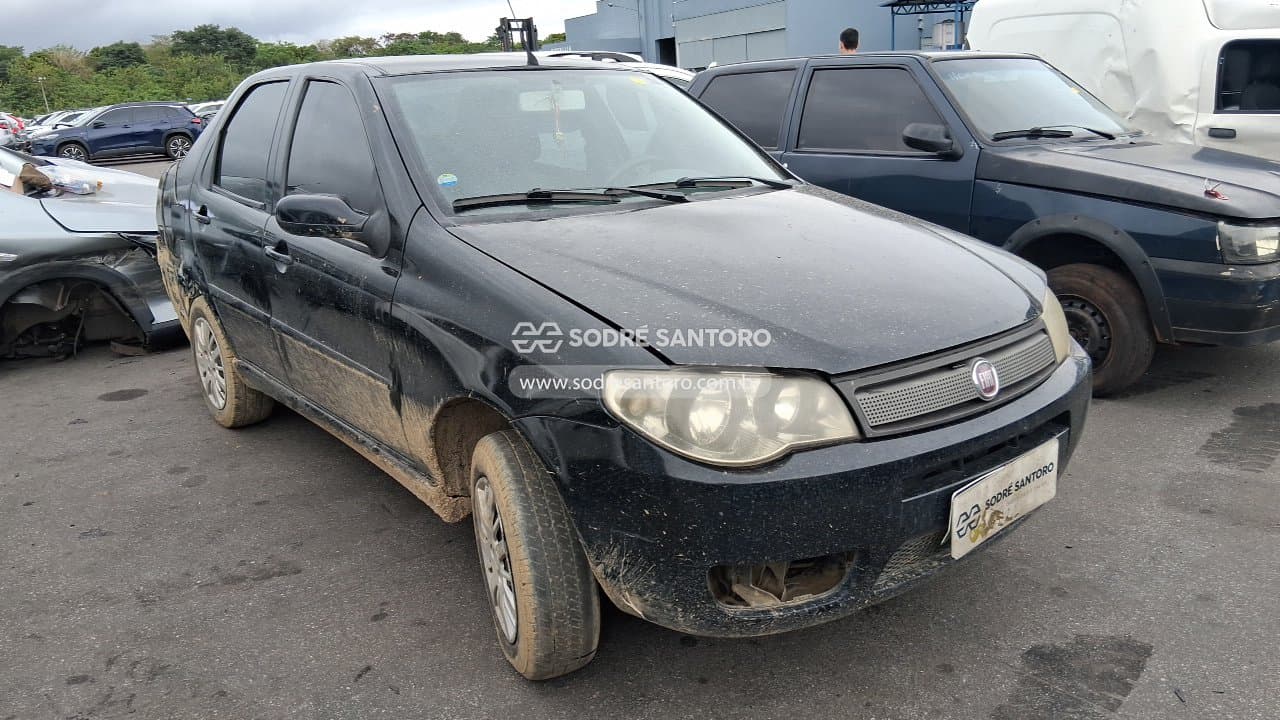 Fiat Siena Fire Flex 2009, preta