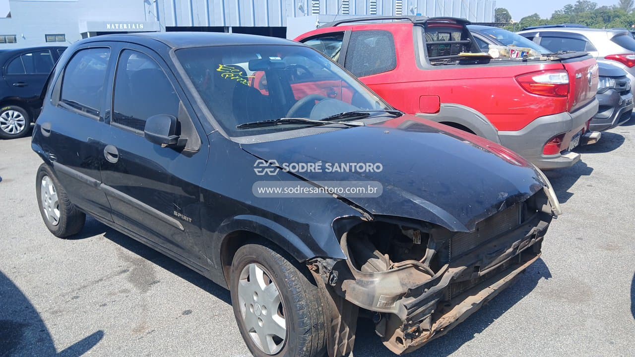 Chevrolet Celta 4p Spirit 2009, preta