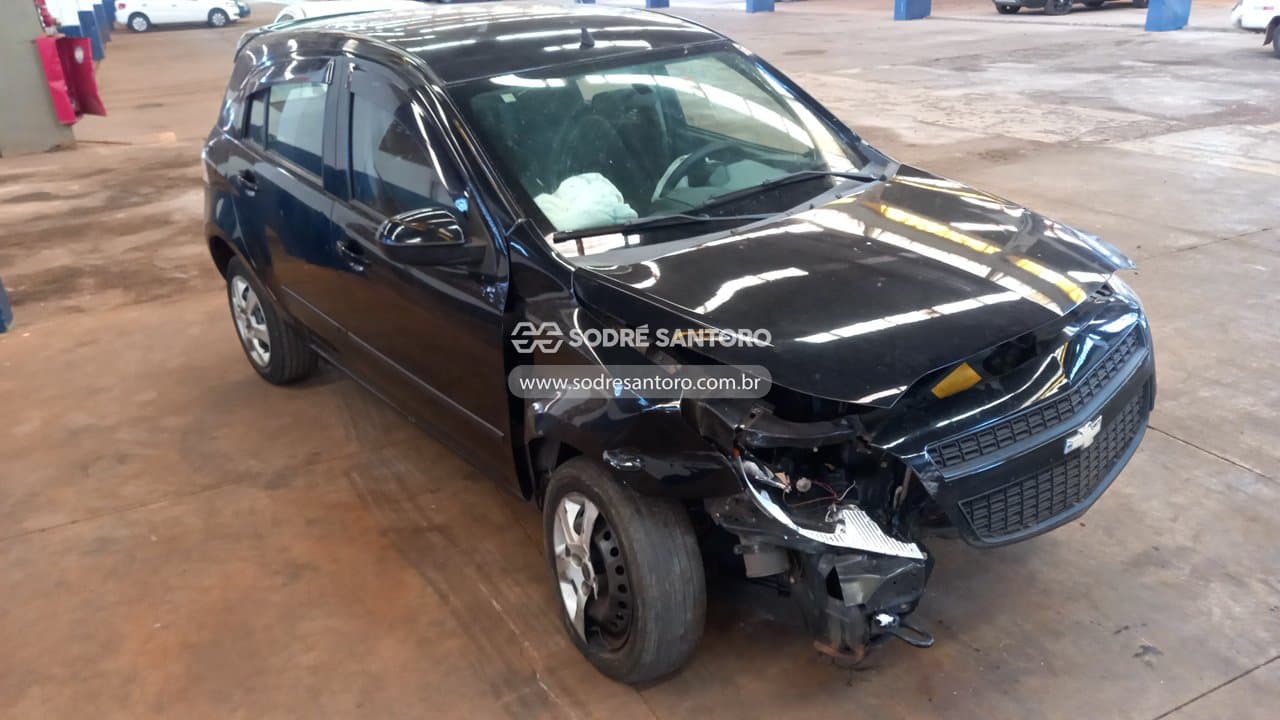 Chevrolet Agile Lt 2012, preta