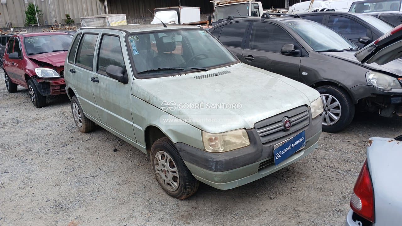 Fiat Uno Mille Economy 2009, prata