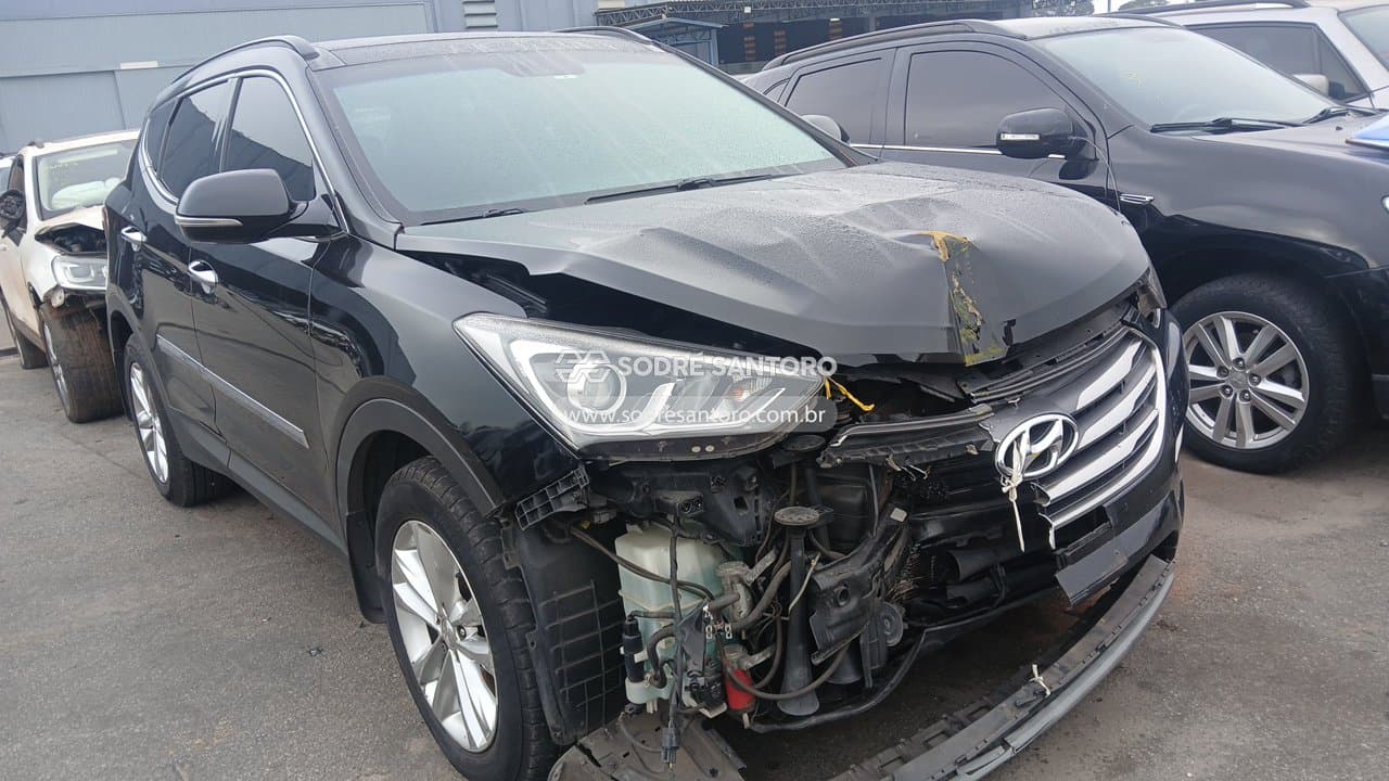Hyundai Santa Fe V6 2018, preta