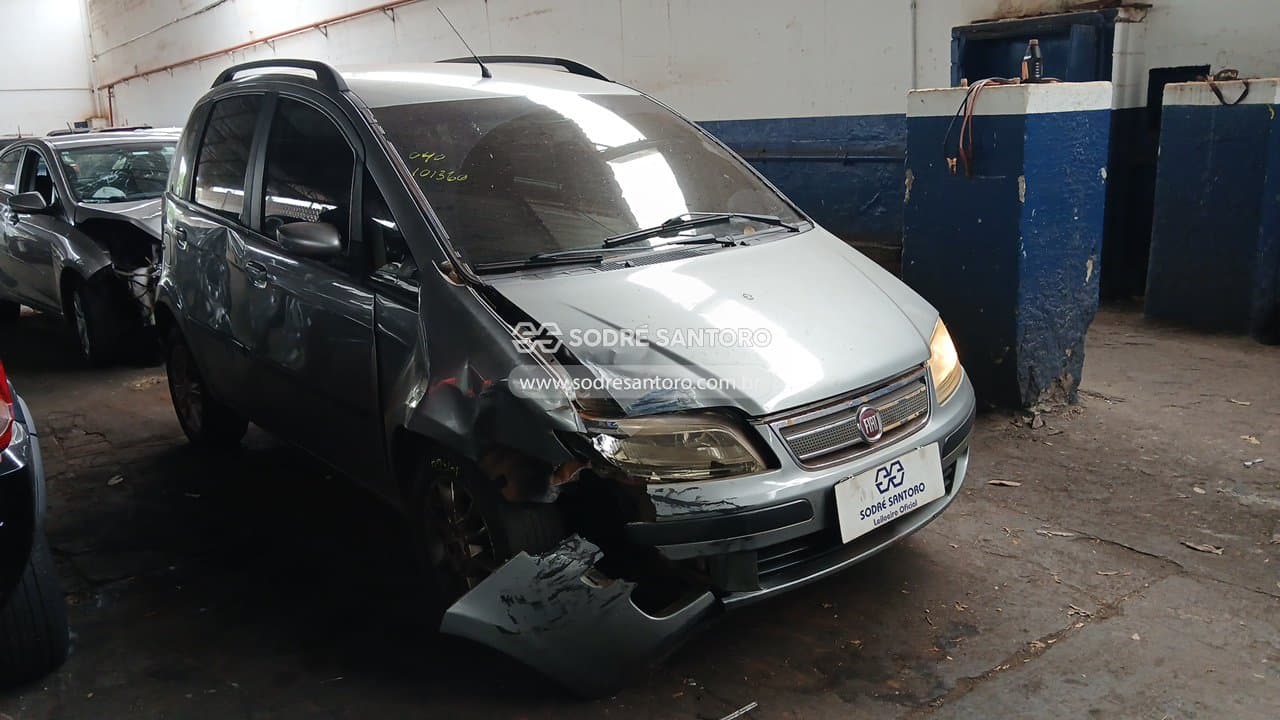 Fiat Idea Elx Flex 2010, cinza