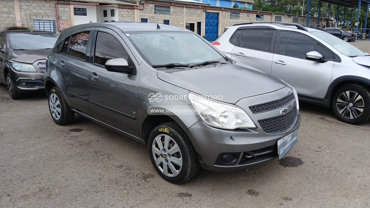 Chevrolet Agile Lt 2011, cinza