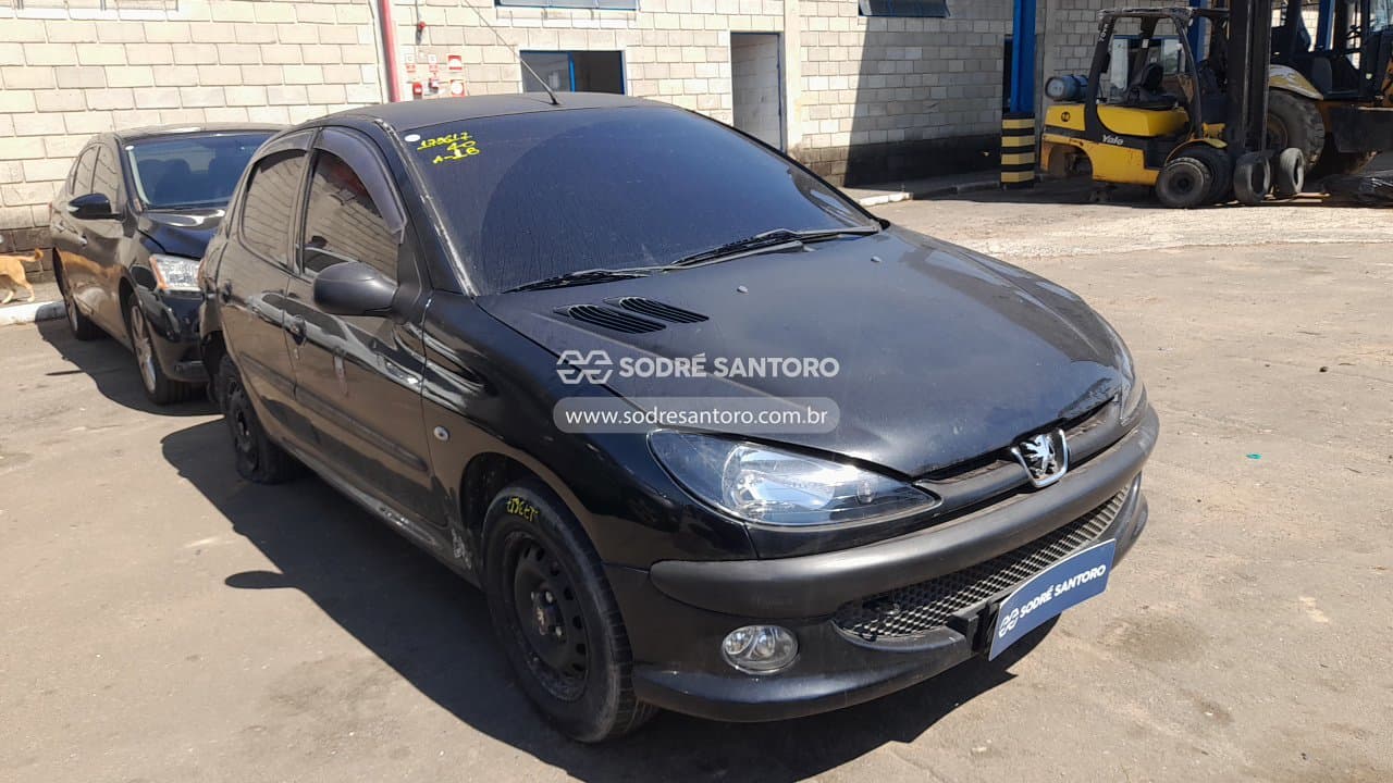 Peugeot 206 14 Presen Fx 2008, preta