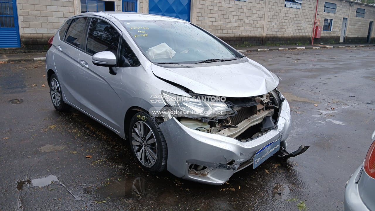 Honda Fit Ex Cvt 2015, prata