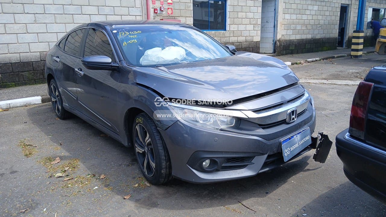 Honda Civic Ex Cvt 2019, cinza