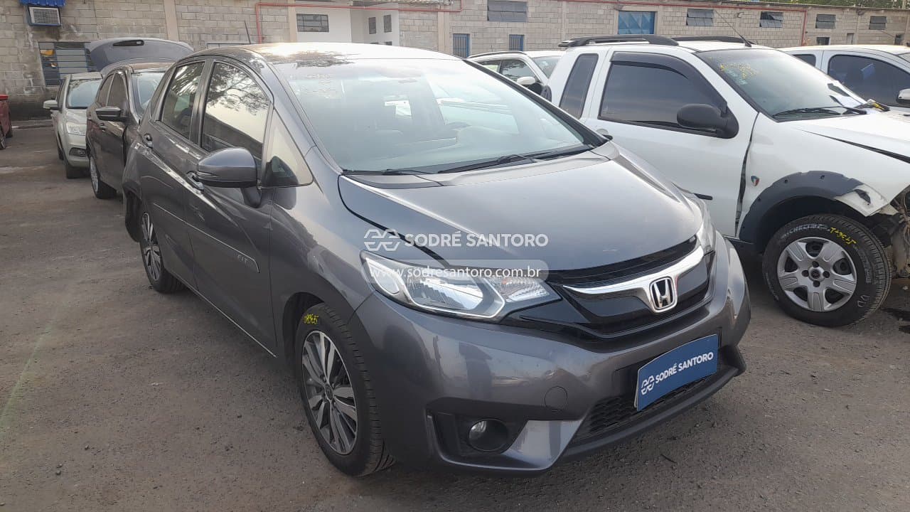 Honda Fit Exl Cvt 2017, cinza