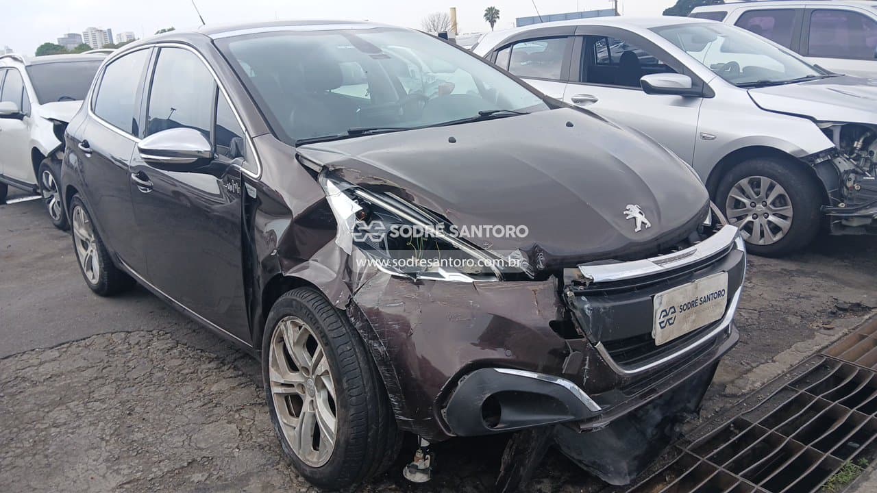 Peugeot 208 Ubtech Eat6 2018, marrom