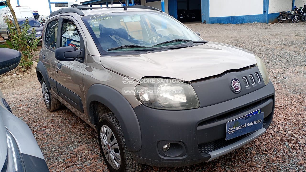 Fiat Uno Way 1.0 2012, bege