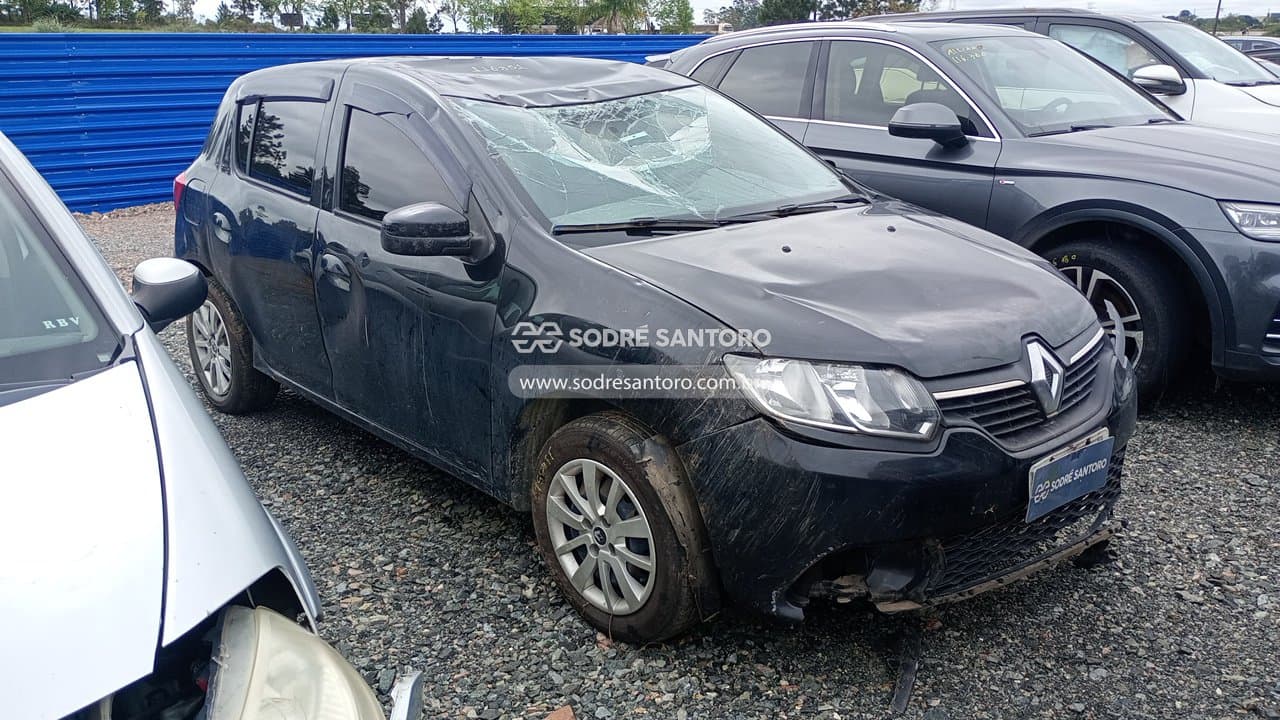Renault Sandero Expr 10 2016, cinza