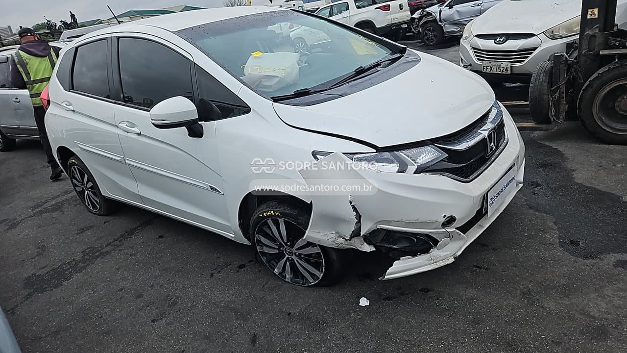 Honda Fit Ex Cvt 2019, branca