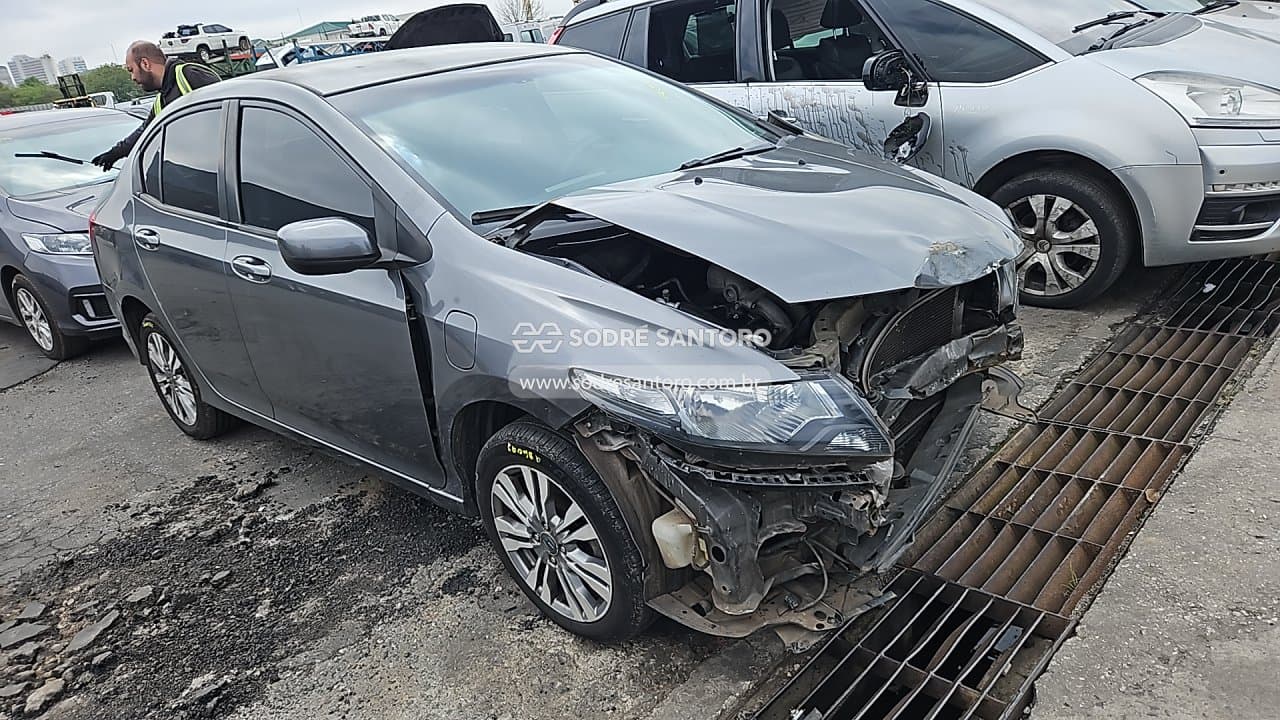 Honda City Lx Flex 2014, cinza