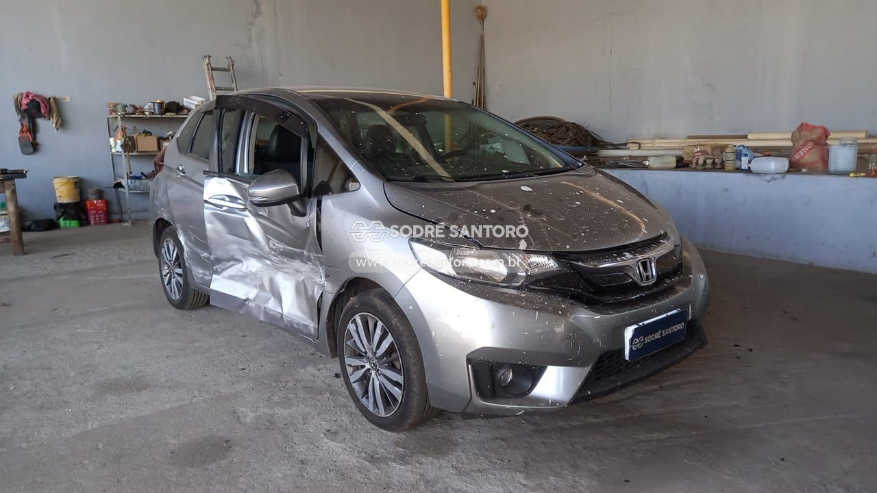 Honda Fit Exl Cvt 2016, cinza
