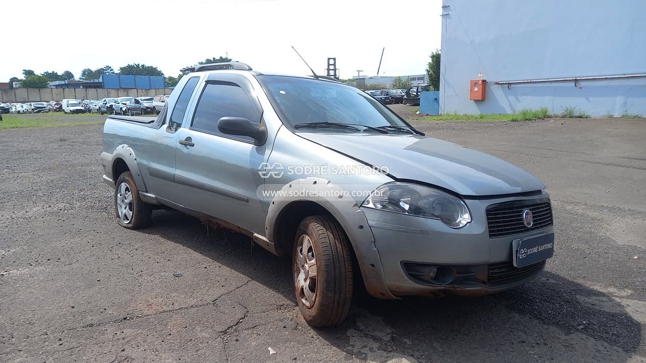 Fiat Strada Trek Ce Flex 2009, cinza