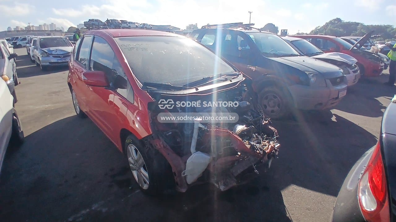 Honda Fit Ex Flex 2010, vermelha