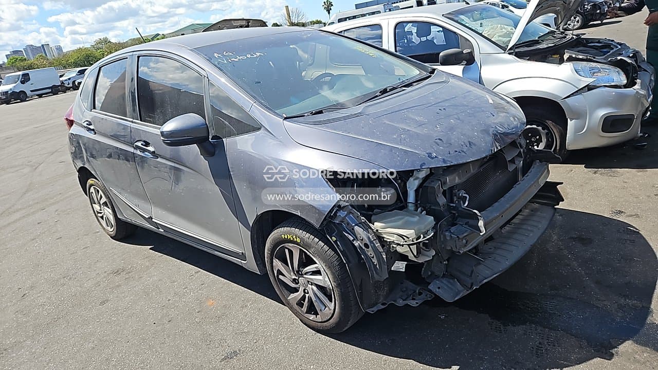 Honda Fit Dx Cvt 2017, cinza