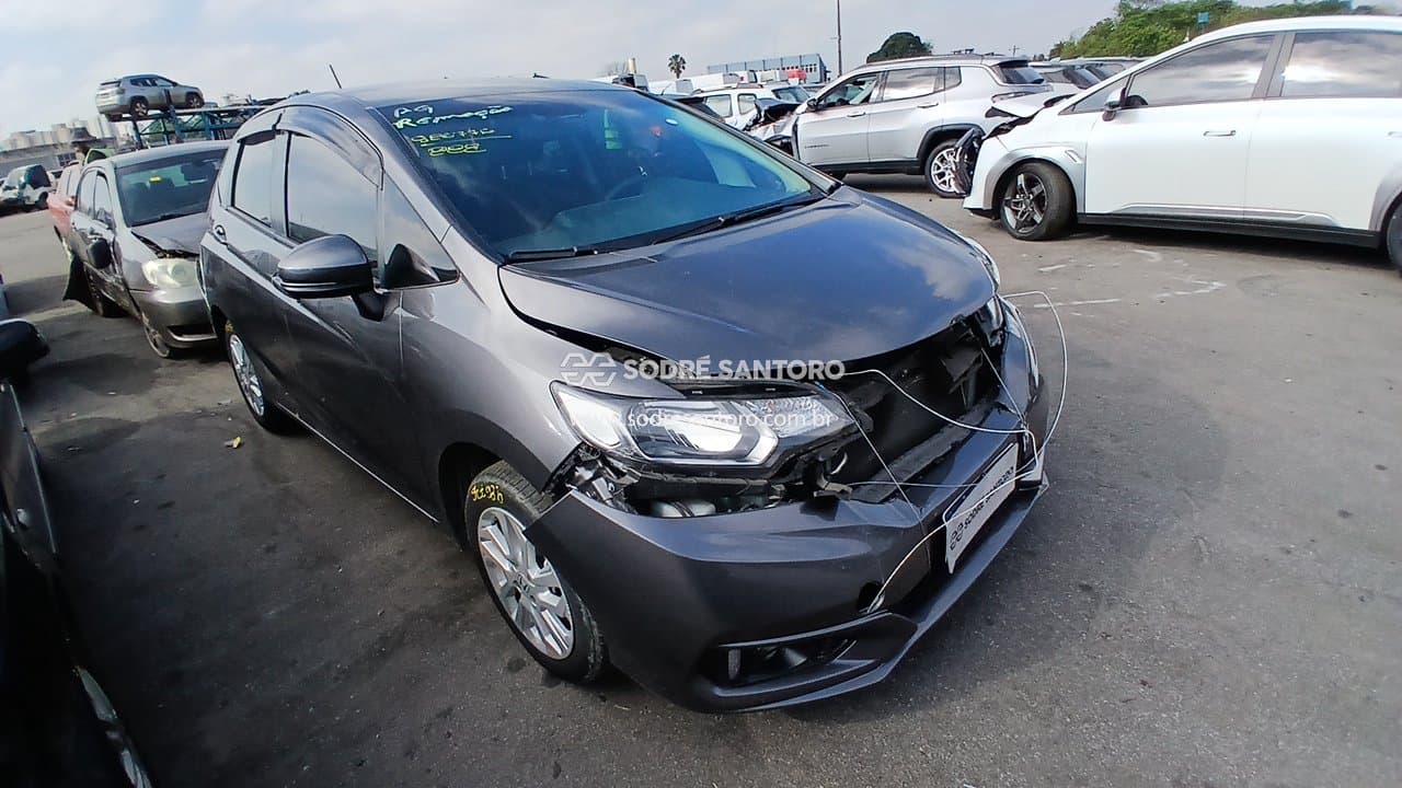 Honda Fit Lx Cvt 2020, cinza