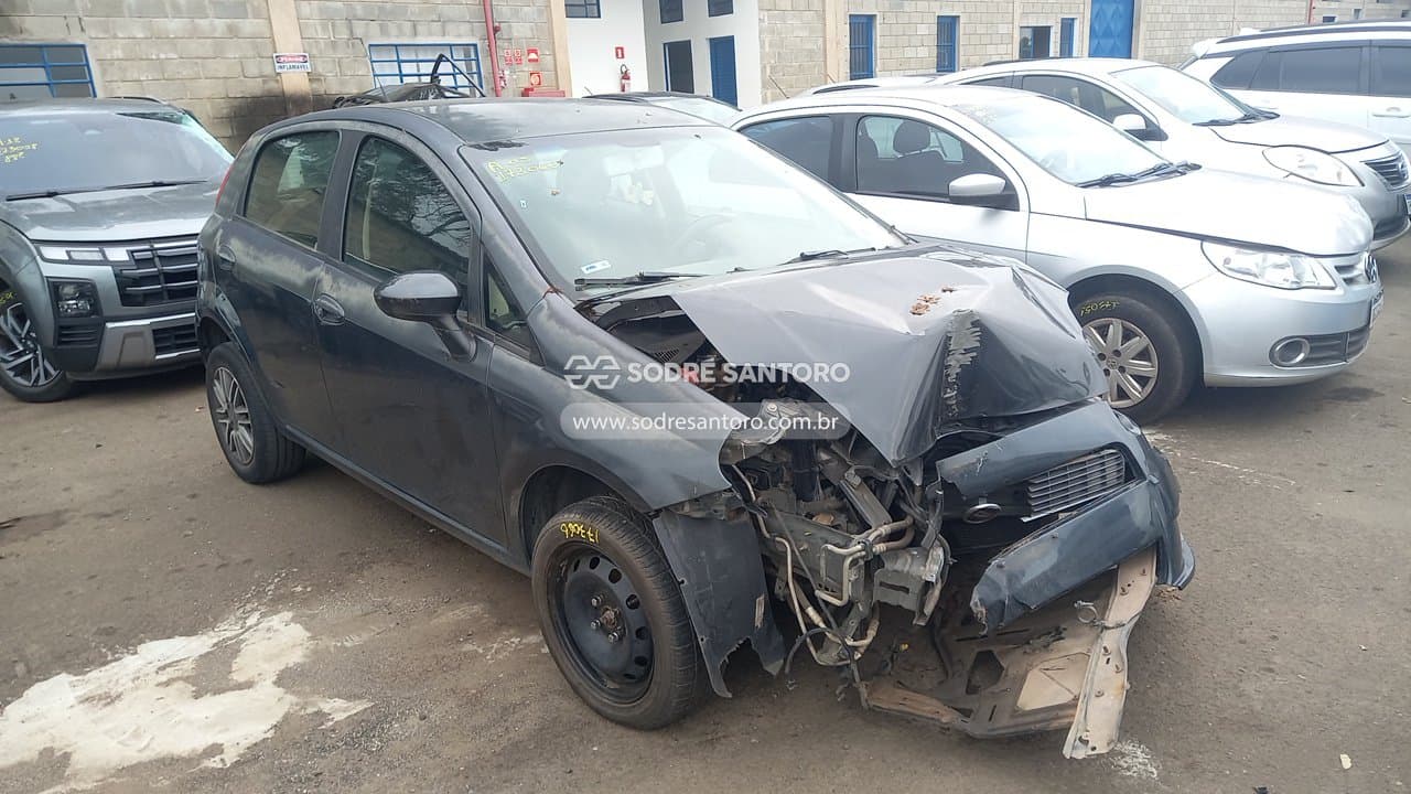 Fiat Punto Elx 1.4 2010, cinza