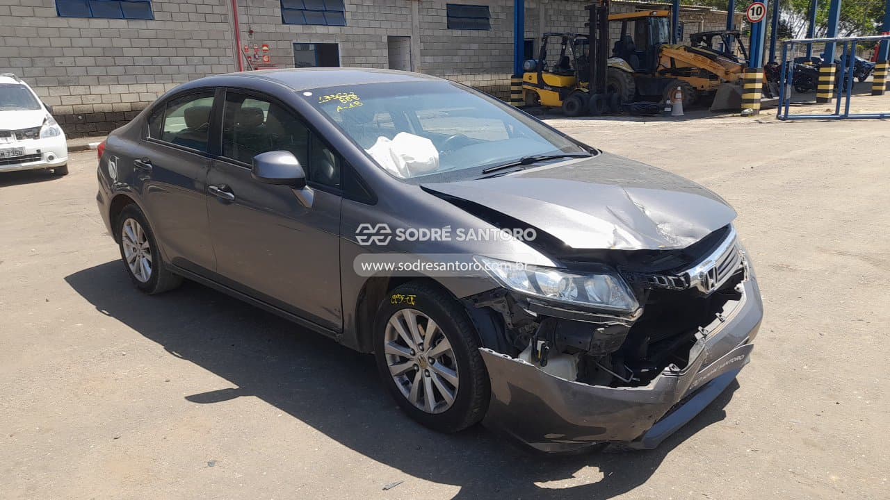 Honda Civic Lxs At 2015, cinza
