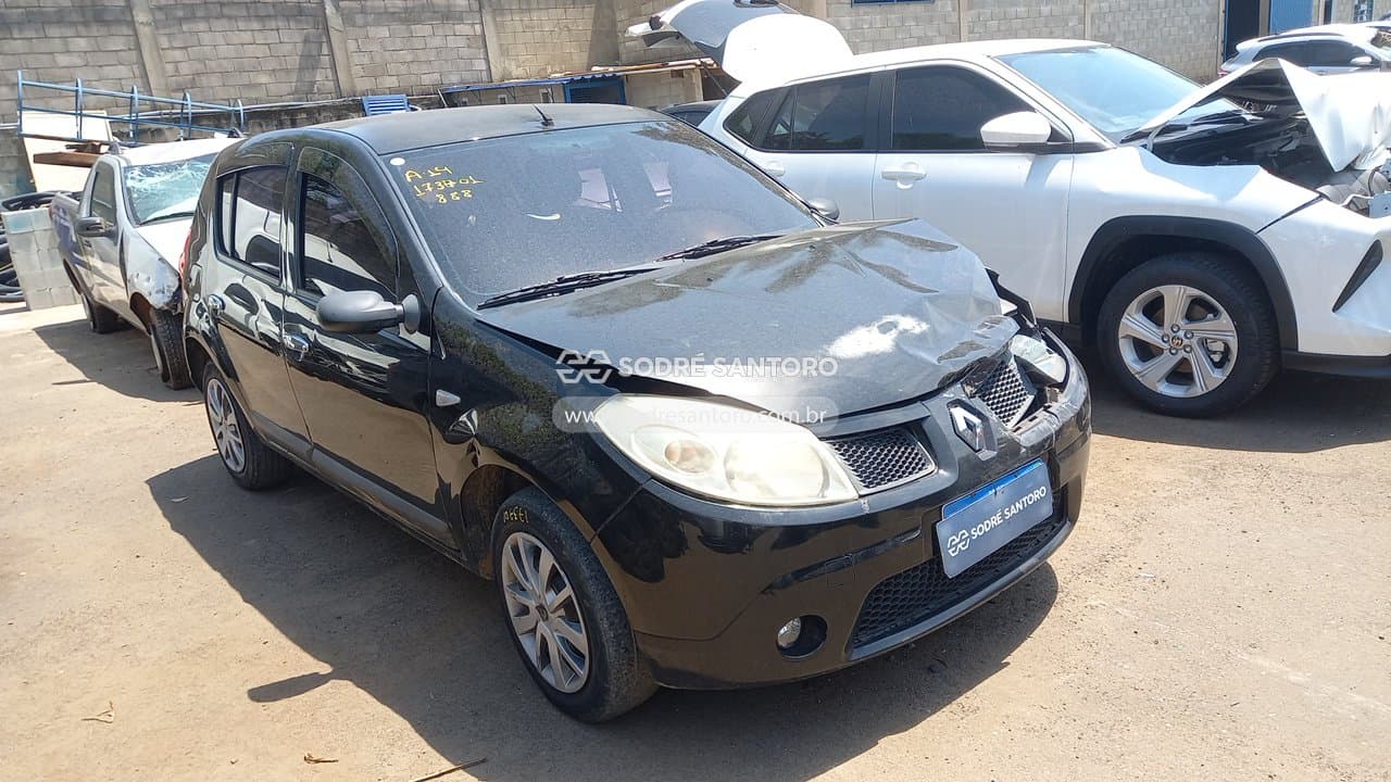 Renault Sandero Exp 16 2009, preta