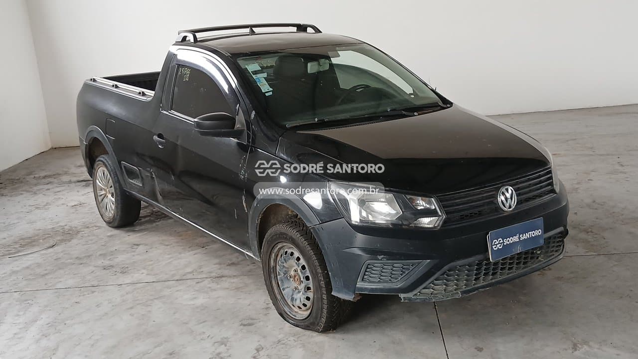 Volkswagen Saveiro Cs Rb Mpi 2023, preta