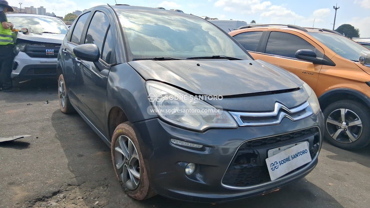 Citroën C3 90m Tendance 2015, cinza